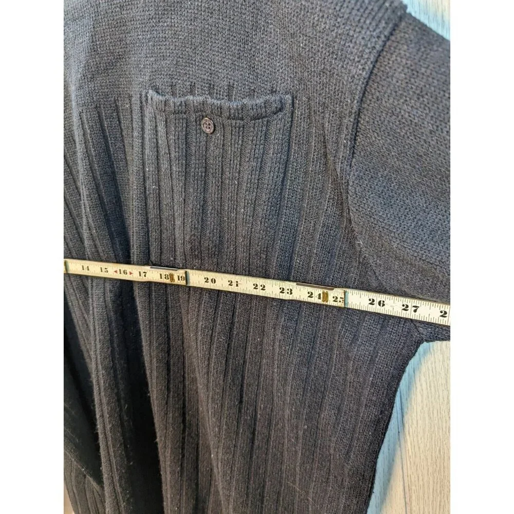 Vtg FUBU Mens Sweater XL Black Pullover Long Sleeve Crew Neck Authentic Y2K